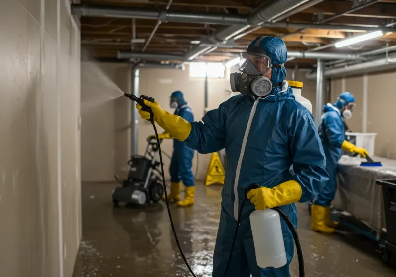 Basement Sanitization and Antimicrobial Treatment process in Jefferson County, MO